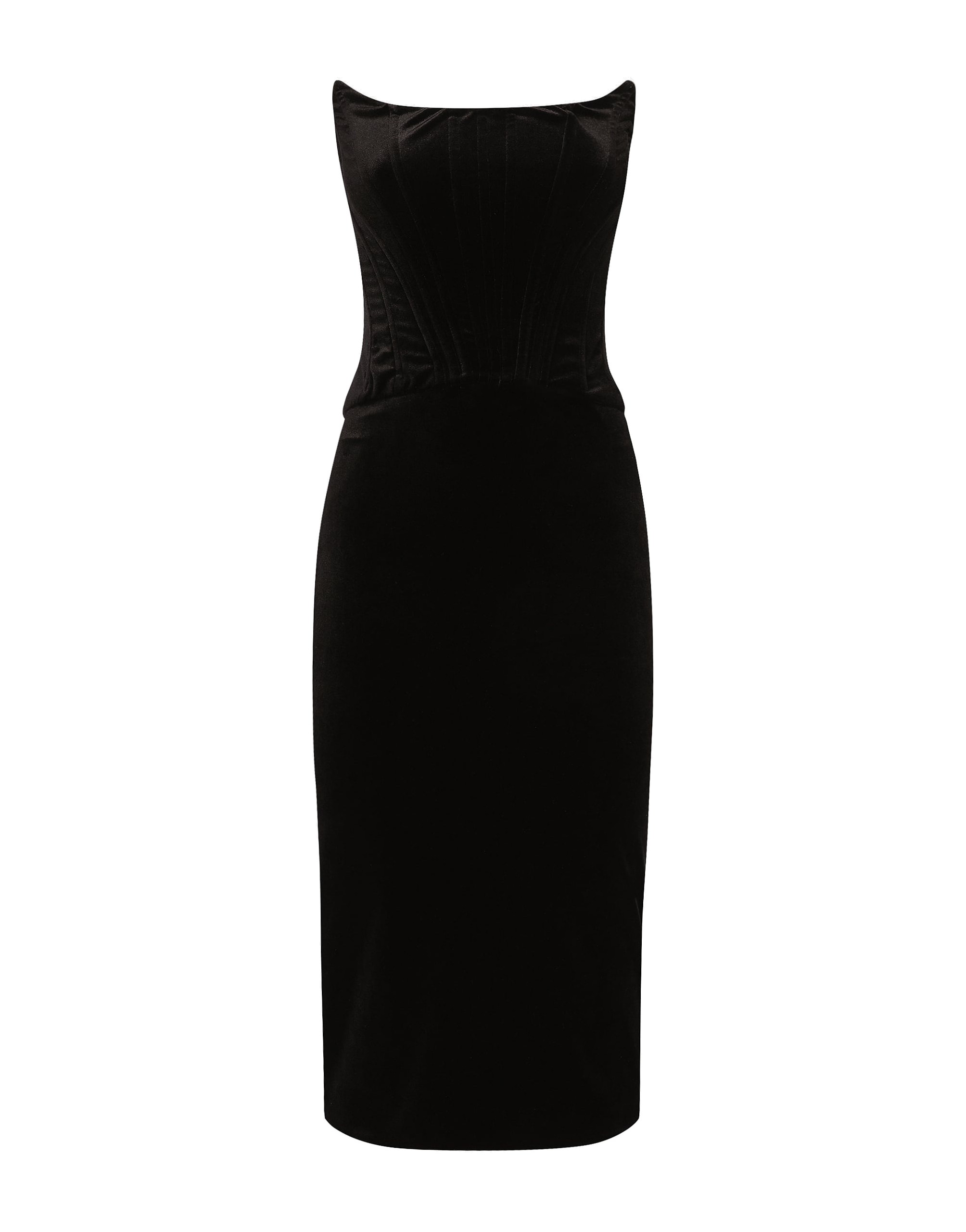 Dolce & Gabbana Velvet calf-length corset dress