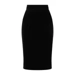 Dolce & Gabbana Velvet midi pencil skirt