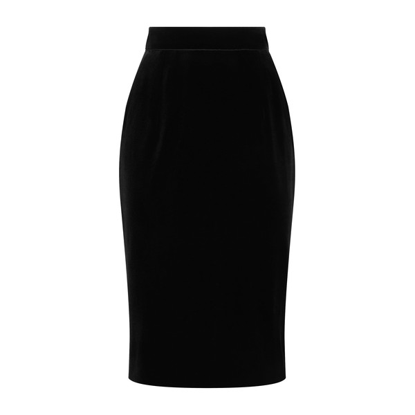 Dolce & Gabbana Velvet midi pencil skirt