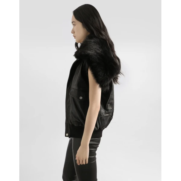 Dolce & Gabbana Vintage leather jacket, view 5