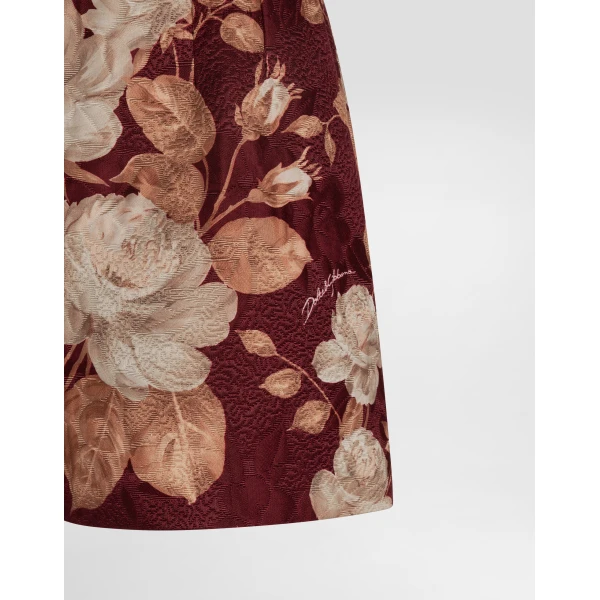 Dolce & Gabbana Vintage rose-print brocade shorts, view 3
