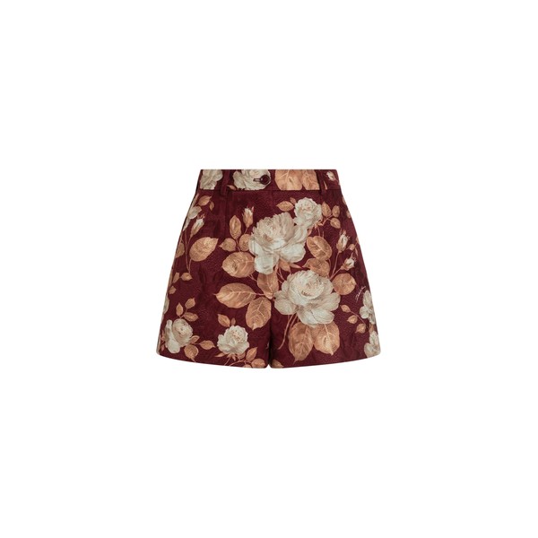 Dolce & Gabbana Vintage rose-print brocade shorts