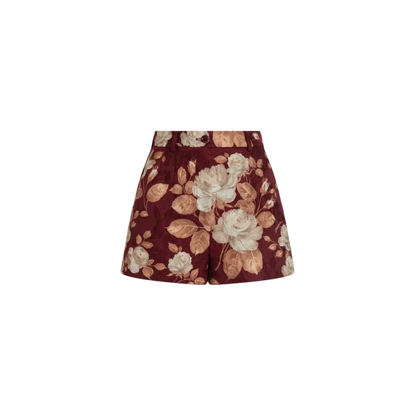 Dolce & Gabbana Vintage rose-print brocade shorts