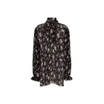 Dolce & Gabbana Vintage rose-print chiffon top