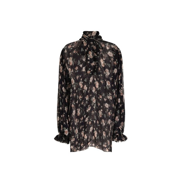 Dolce & Gabbana Vintage rose-print chiffon top