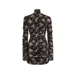 Dolce & Gabbana Vintage rose-print draped dress