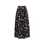 Dolce & Gabbana Vintage roses-print charmeuse circle skirt