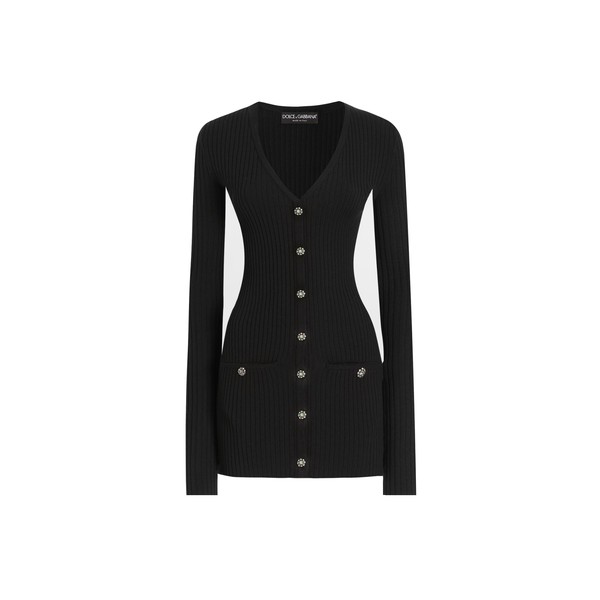 Dolce & Gabbana Virgin wool ribbed cardigan