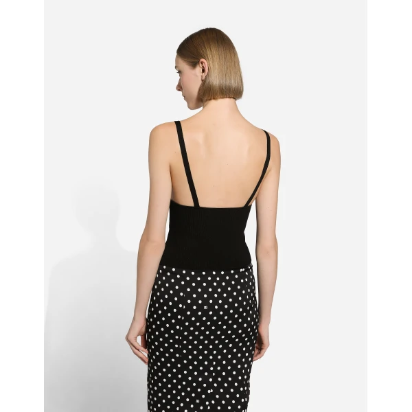 Dolce & Gabbana Viscose-knit vest top, view 6