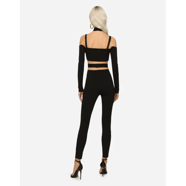 Dolce & Gabbana Viscose pants with strap detail, view 3