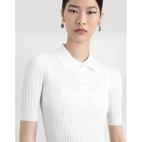 Dolce & Gabbana Viscose polo Knit, view 4
