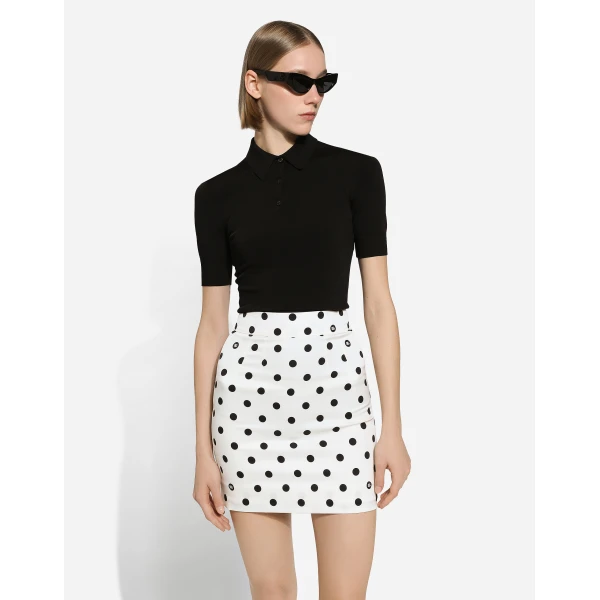 Dolce & Gabbana Viscose polo-shirt Top, view 4