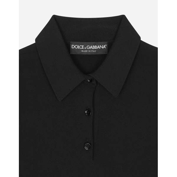 Dolce & Gabbana Viscose polo-shirt Top, view 5