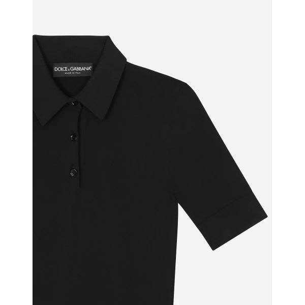 Dolce & Gabbana Viscose polo-shirt Top, view 6