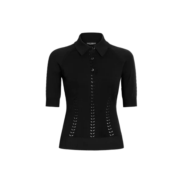 Viscose polo-shirt