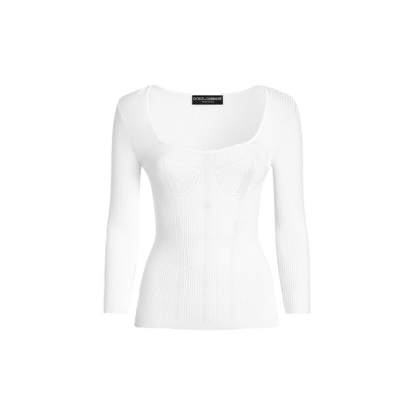 Dolce & Gabbana Viscose rib knit pullover