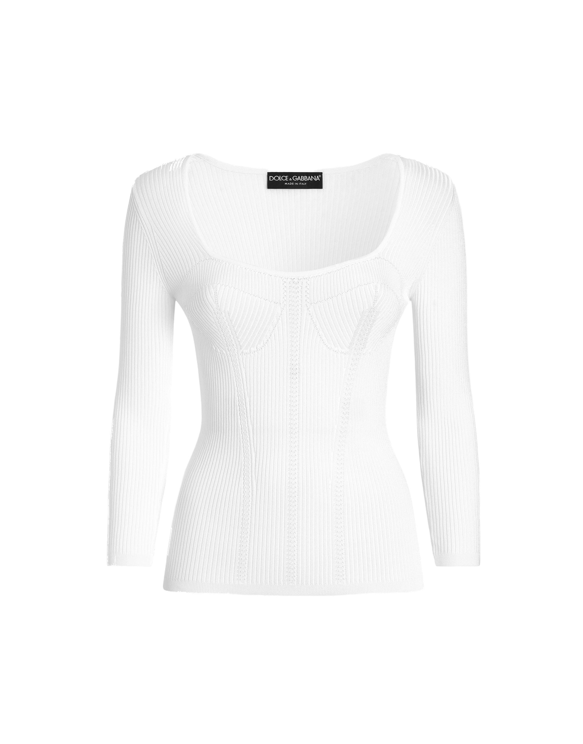 Dolce & Gabbana Viscose rib knit pullover