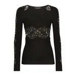 Dolce & Gabbana Viscose sweater with lace inserts