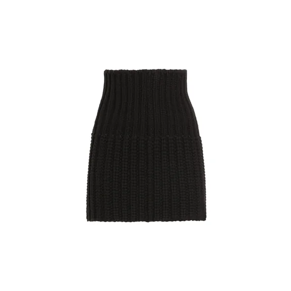 Wool and cashmere miniskirt