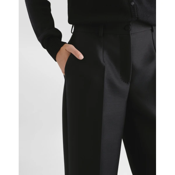 Dolce & Gabbana Wool and silk faille trousers, view 4