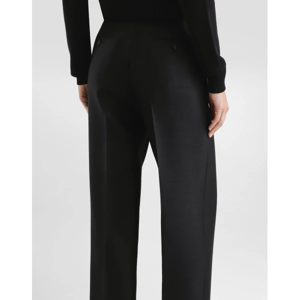 Dolce & Gabbana Wool and silk faille trousers, view 5