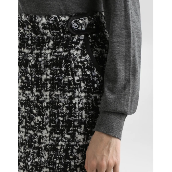 Dolce & Gabbana Wool blend check skirt, view 4