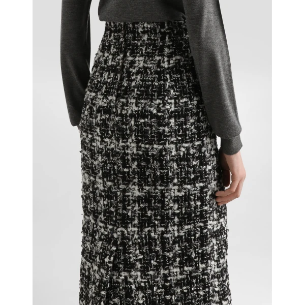 Dolce & Gabbana Wool blend check skirt, view 5