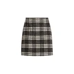 Dolce & Gabbana Wool blend check skirt
