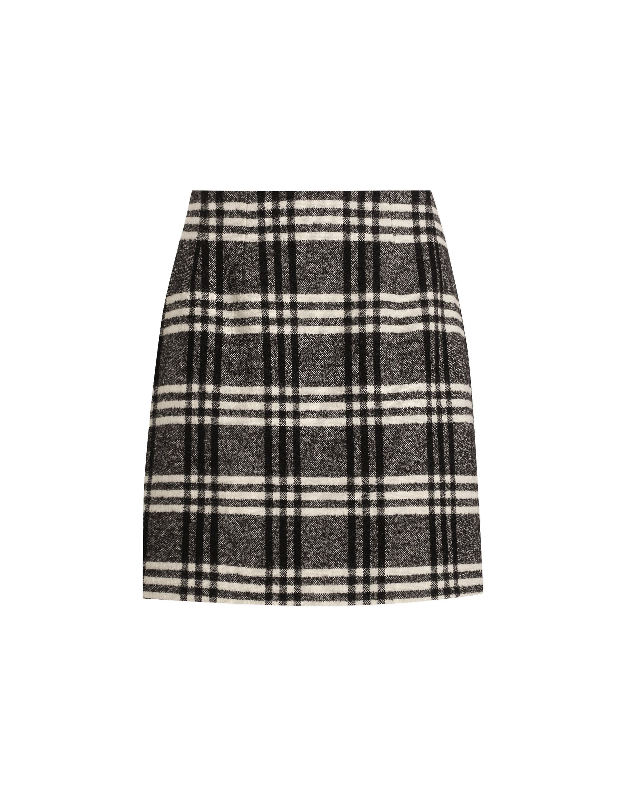 Dolce & Gabbana Wool blend check skirt