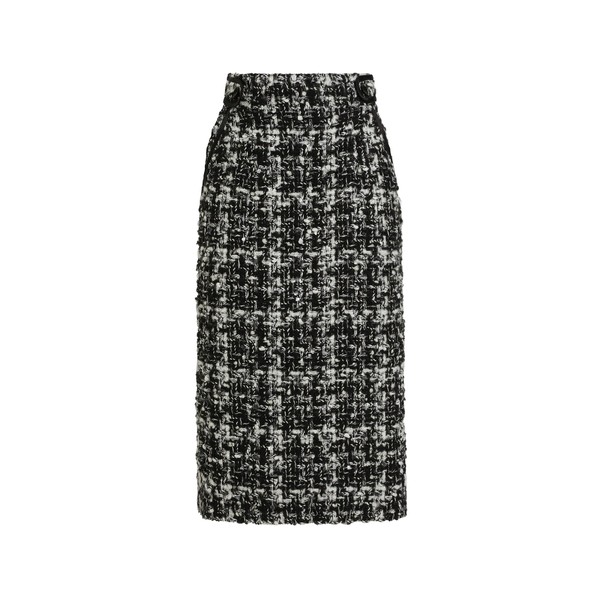 Dolce & Gabbana Wool blend check skirt