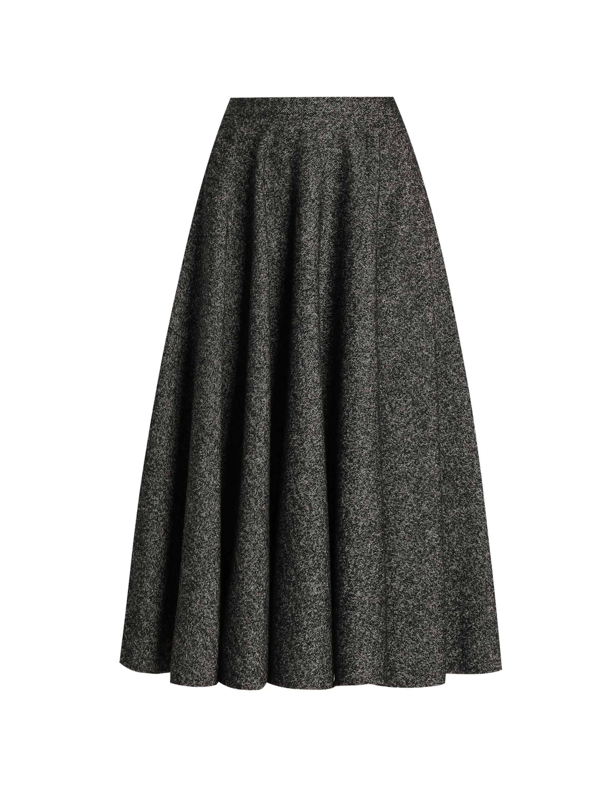 Dolce & Gabbana Wool blend dotted circle skirt
