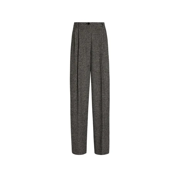 Dolce & Gabbana Wool blend trousers with dotted print