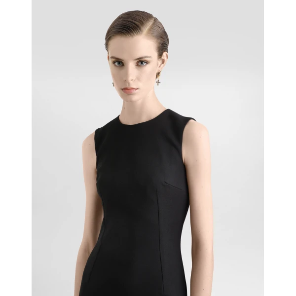 Dolce & Gabbana Wool calf-length sheath dress, view 4
