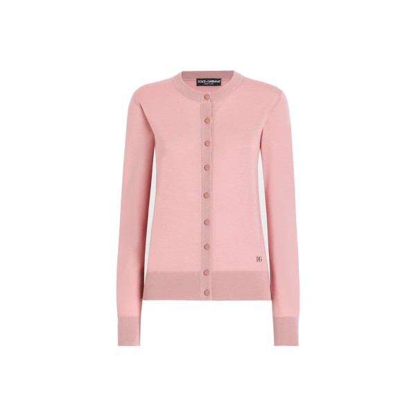Dolce & Gabbana Wool cardigan with DG logo embroidery