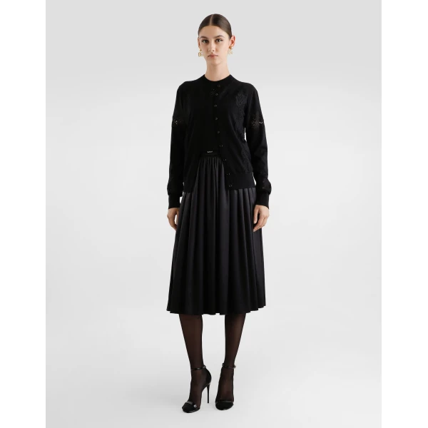 Dolce & Gabbana Wool cardigan with lace, view 2