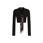 Dolce & Gabbana Wool cardigan with offset rib