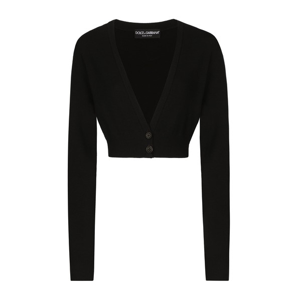 Dolce & Gabbana Wool cardigan with plunging necklace