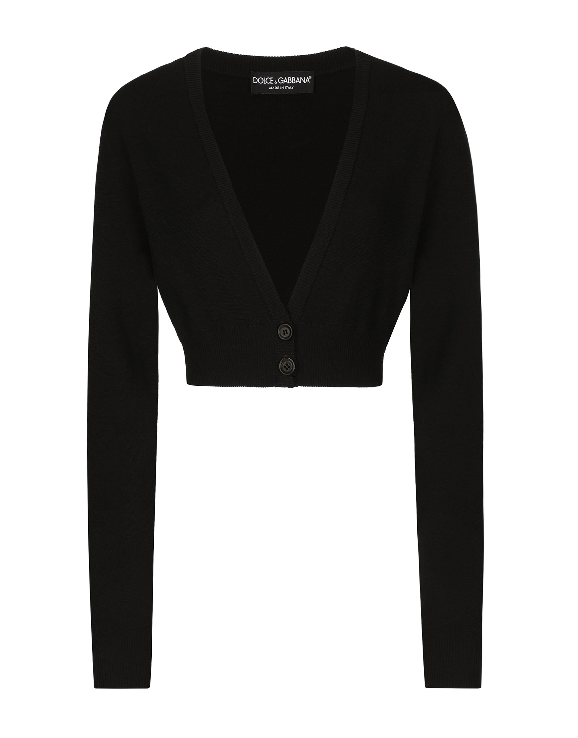 Dolce & Gabbana Wool cardigan with plunging necklace