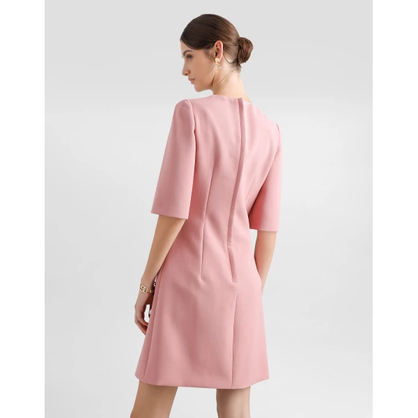 Dolce & Gabbana Wool crepe midi fit-and-flare dress, view 4
