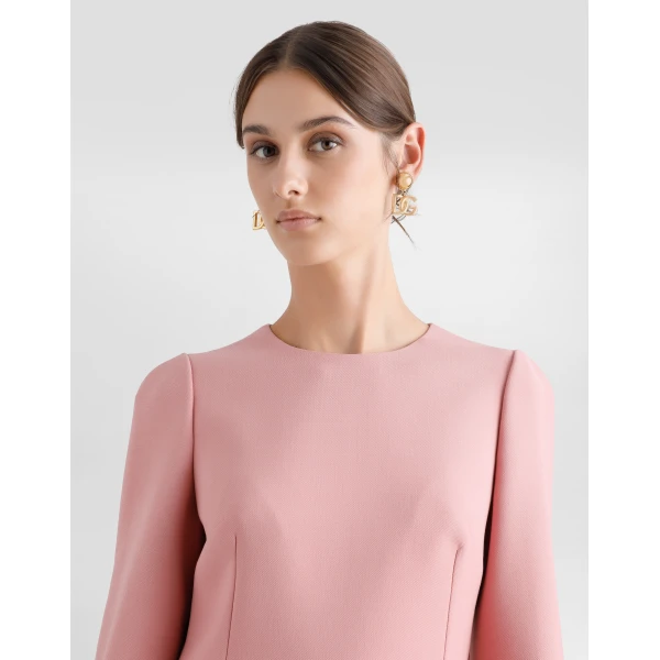 Dolce & Gabbana Wool crepe midi fit-and-flare dress, view 5