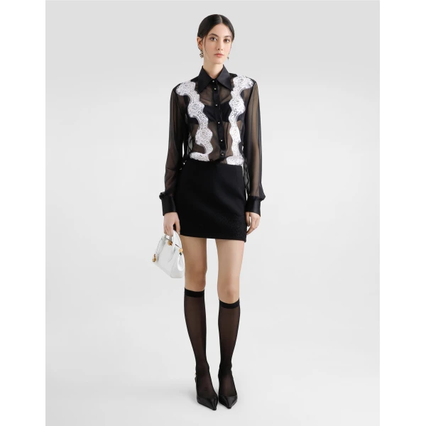 Dolce & Gabbana Wool crepe miniskirt Skirt, view 2