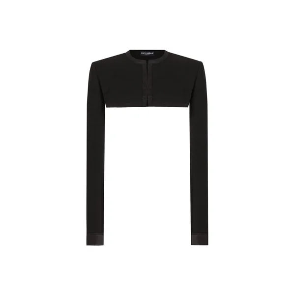 Dolce & Gabbana Wool crepe shrug Top