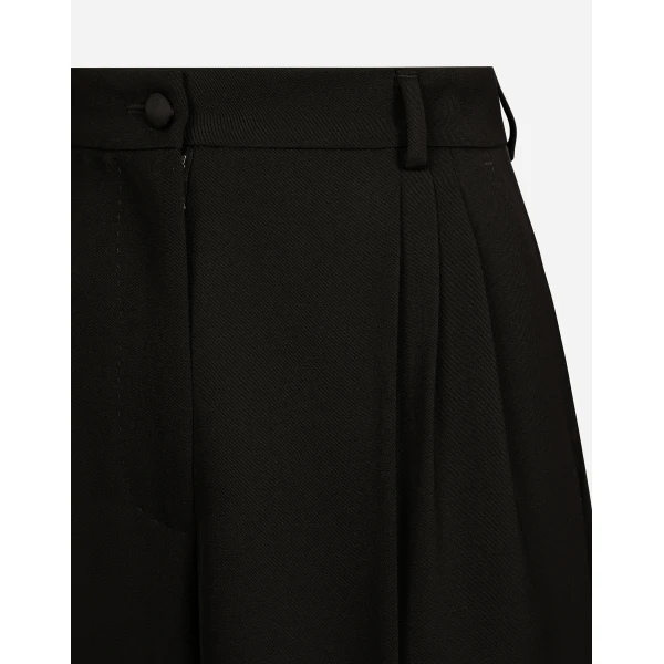 Dolce & Gabbana Wool gabardine tuxedo Bermuda shorts, view 6
