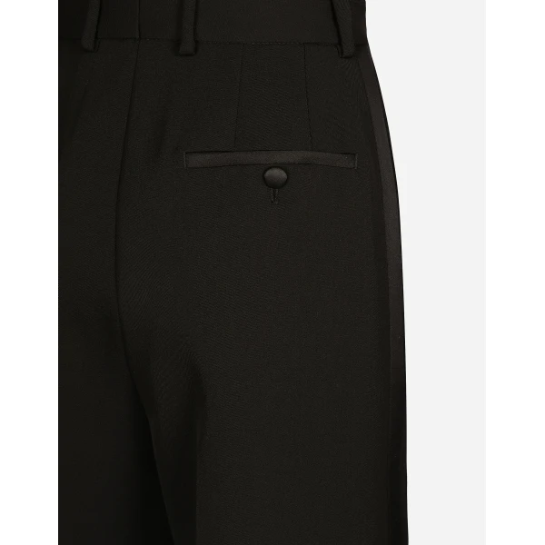 Dolce & Gabbana Wool gabardine tuxedo pants, view 6