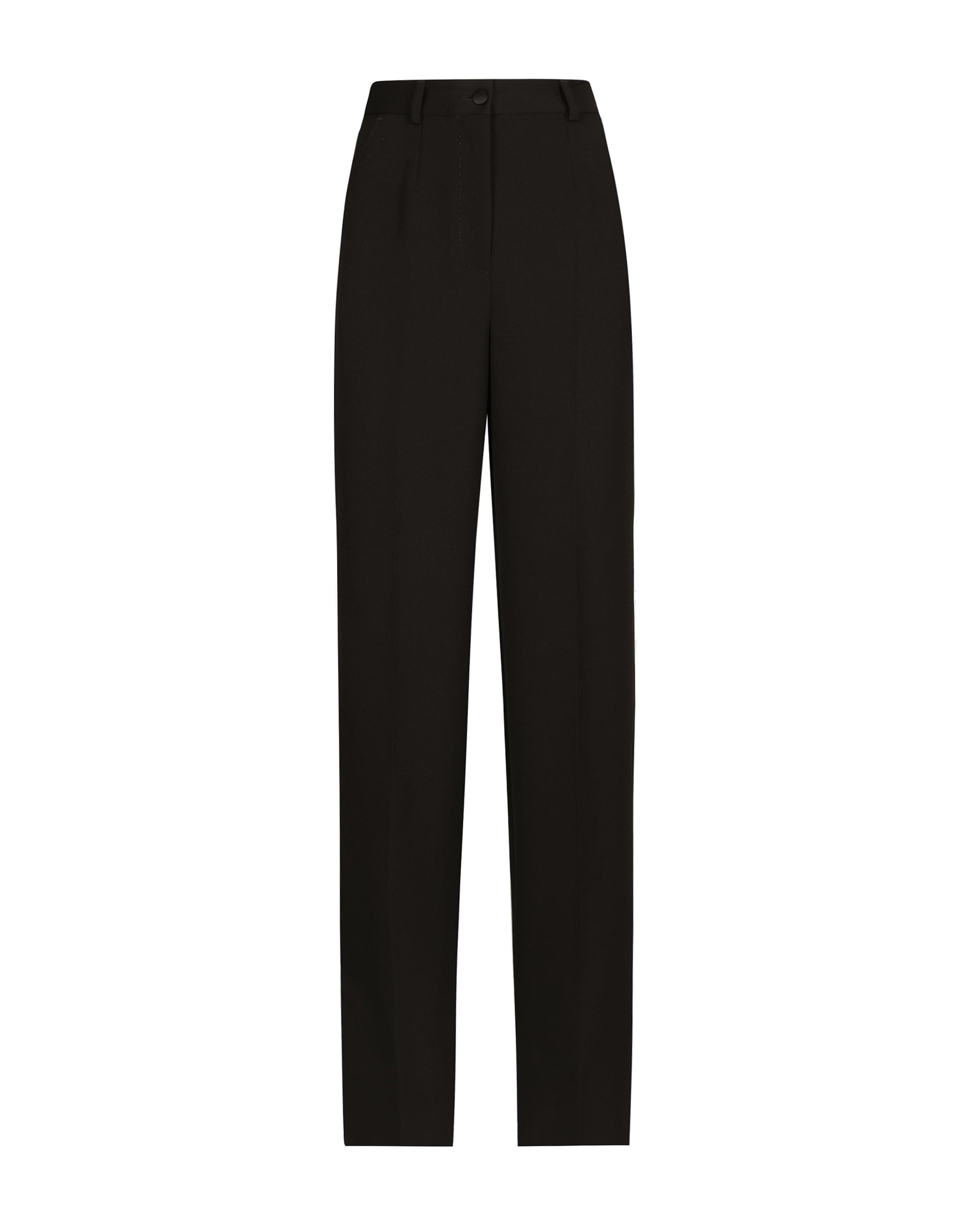 Dolce & Gabbana Wool gabardine tuxedo pants