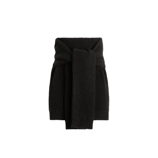 Wool knit skirt