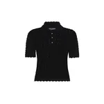 Dolce & Gabbana Wool lace-stitch polo-shirt Top
