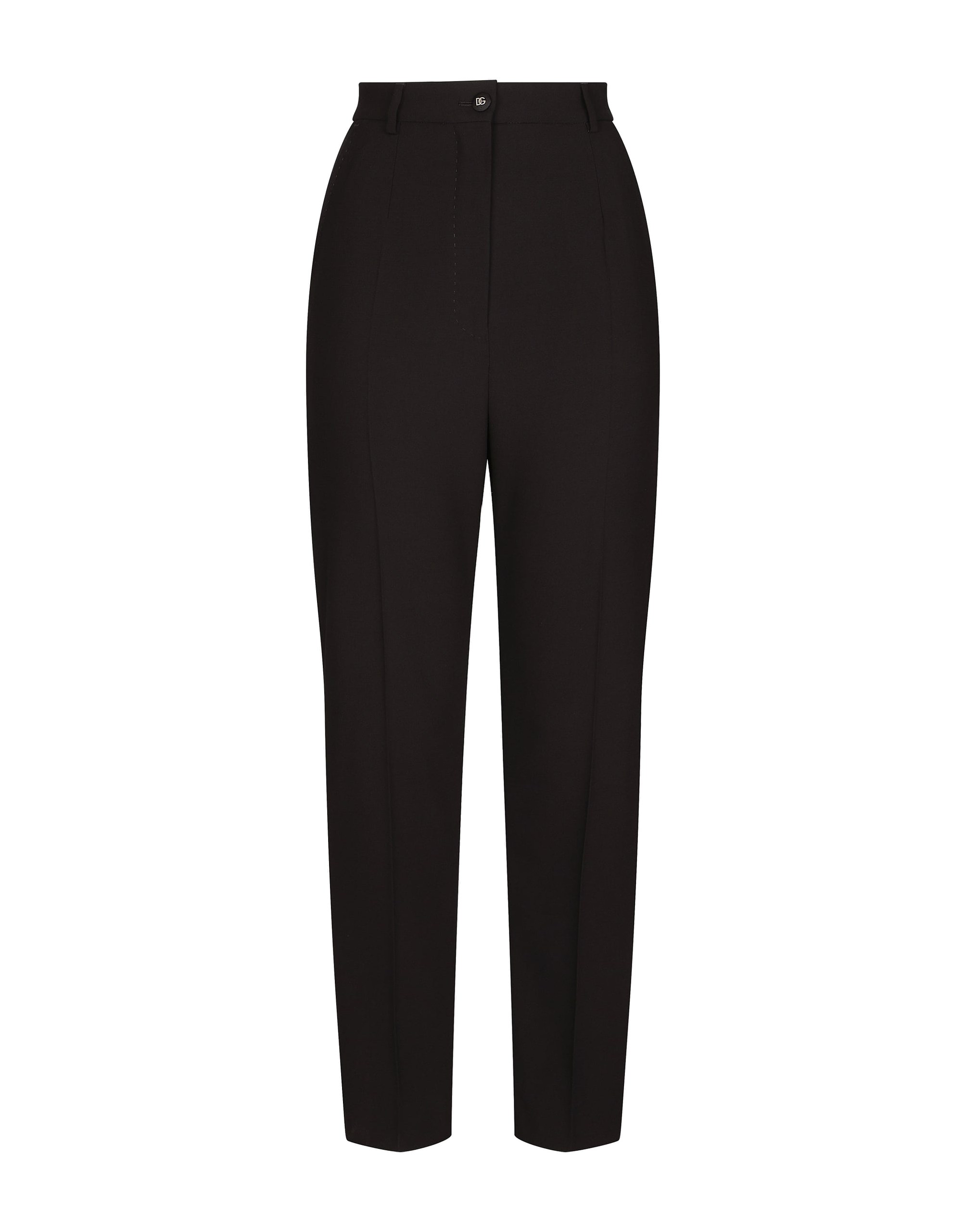 Dolce & Gabbana Wool pants with duchesse tuxedo band
