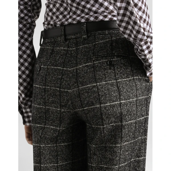 Dolce & Gabbana Wool trousers with check print, view 4