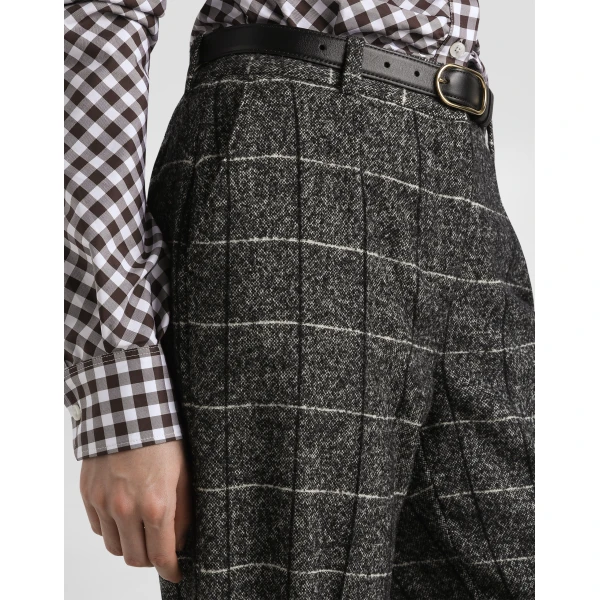 Dolce & Gabbana Wool trousers with check print, view 5